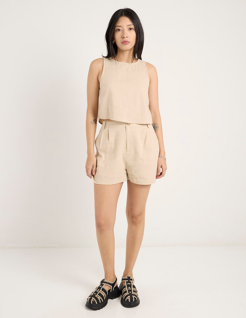 Top cuello redondo tirante ancho 3