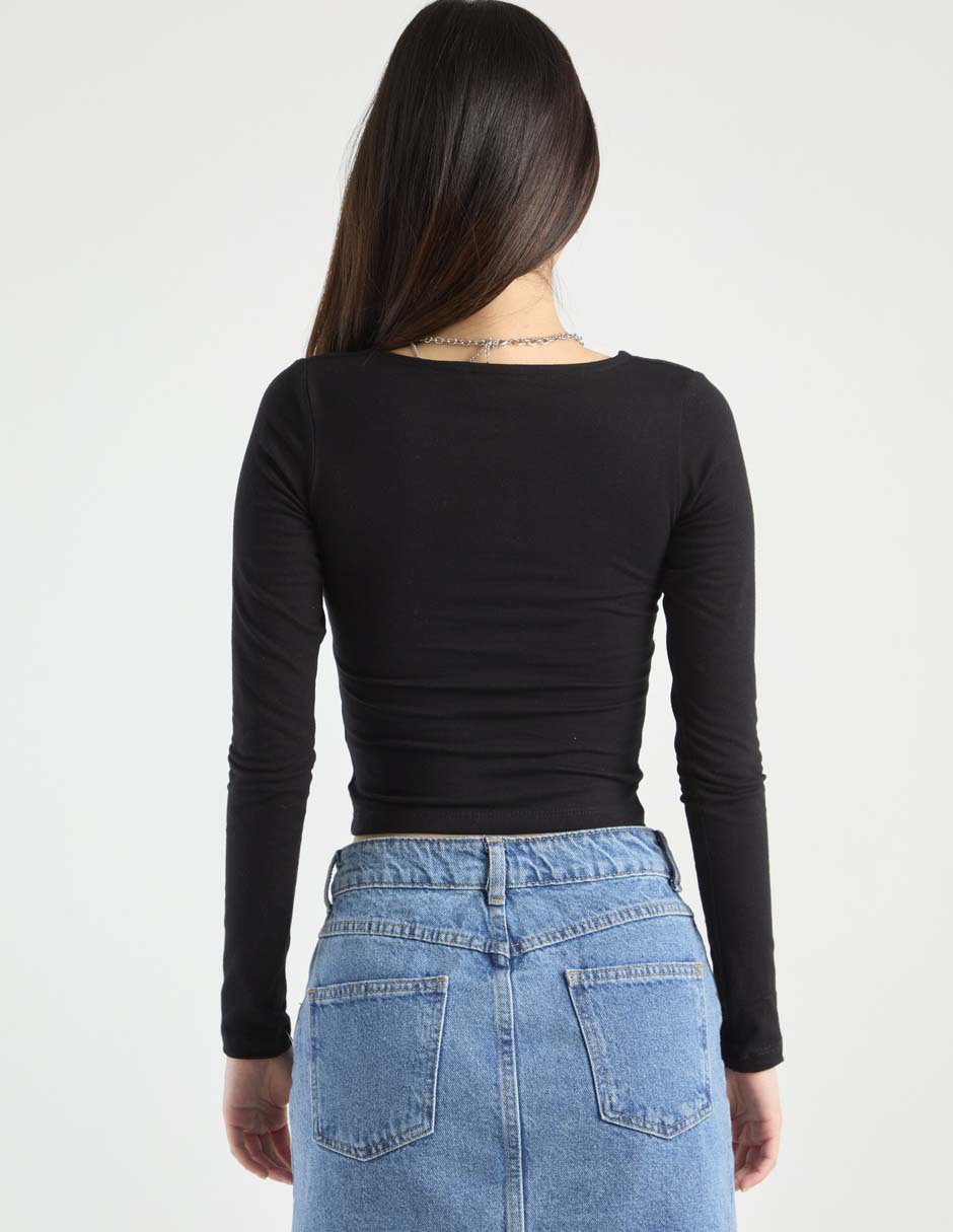 Blusa manga larga para mujer 2