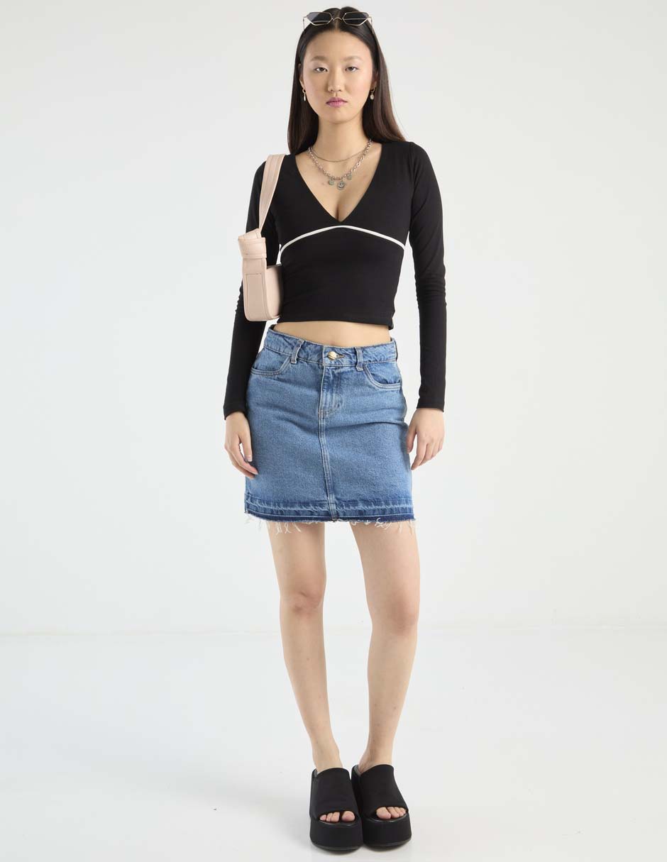 Blusa manga larga para mujer 3