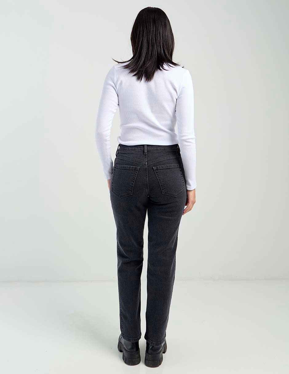 Jeans straight para mujer 6