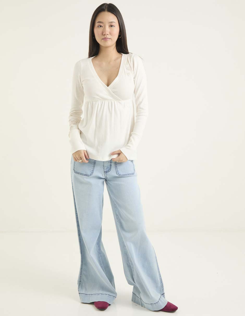Blusa manga larga para mujer 3