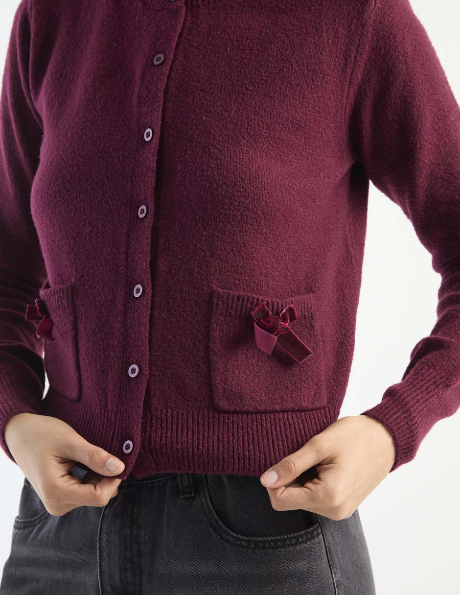Suéter cuello redondo para mujer 4