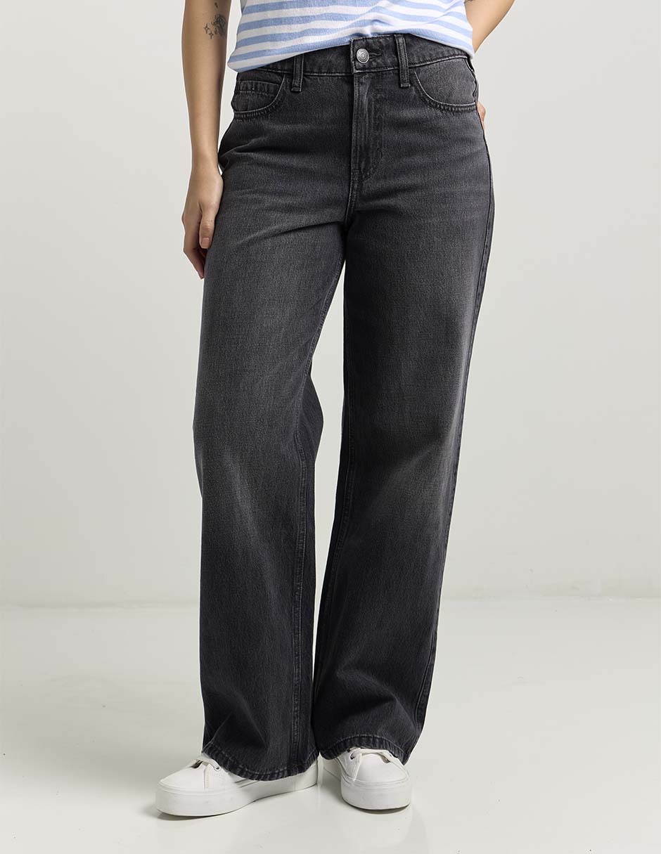 Jeans relaxed straight para mujer