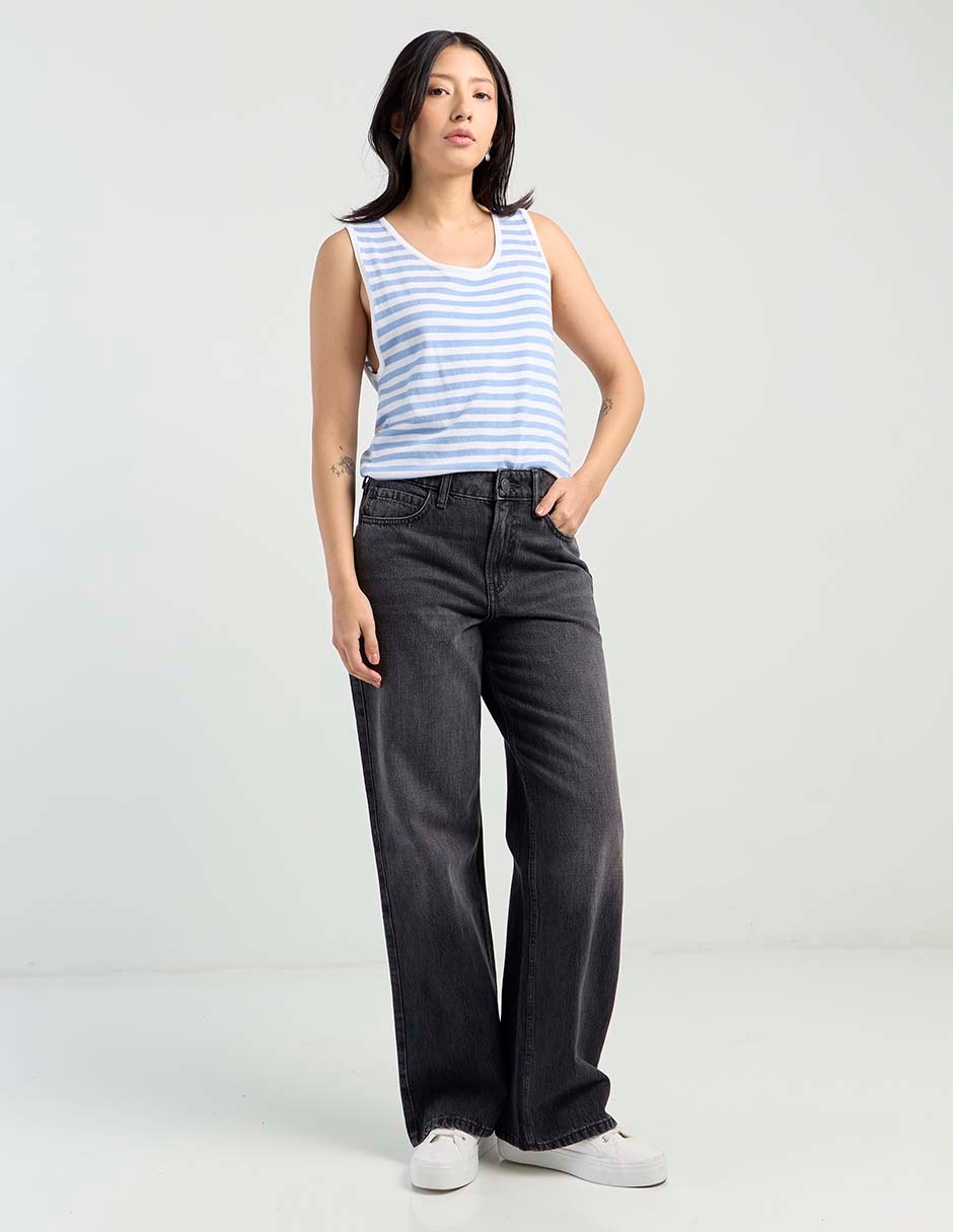 Jeans relaxed straight para mujer 3