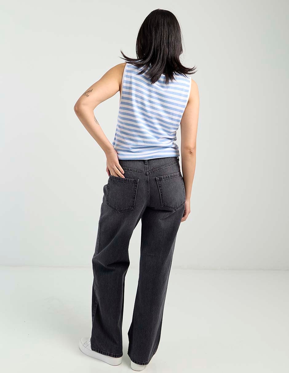 Jeans relaxed straight para mujer 6