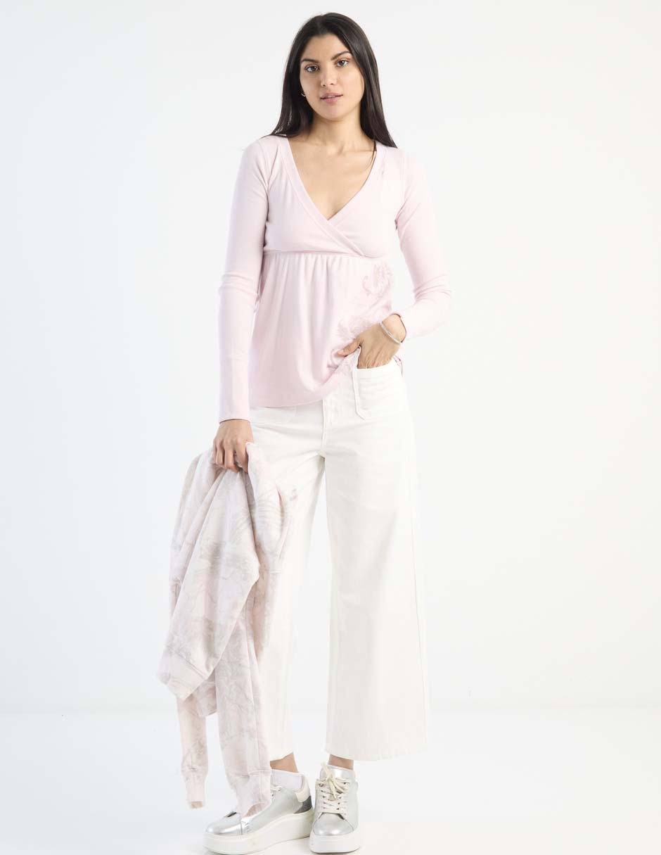 Blusa manga larga para mujer 3