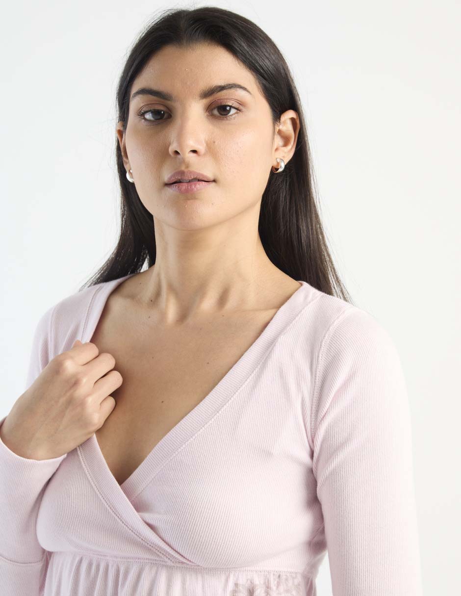 Blusa manga larga para mujer 4