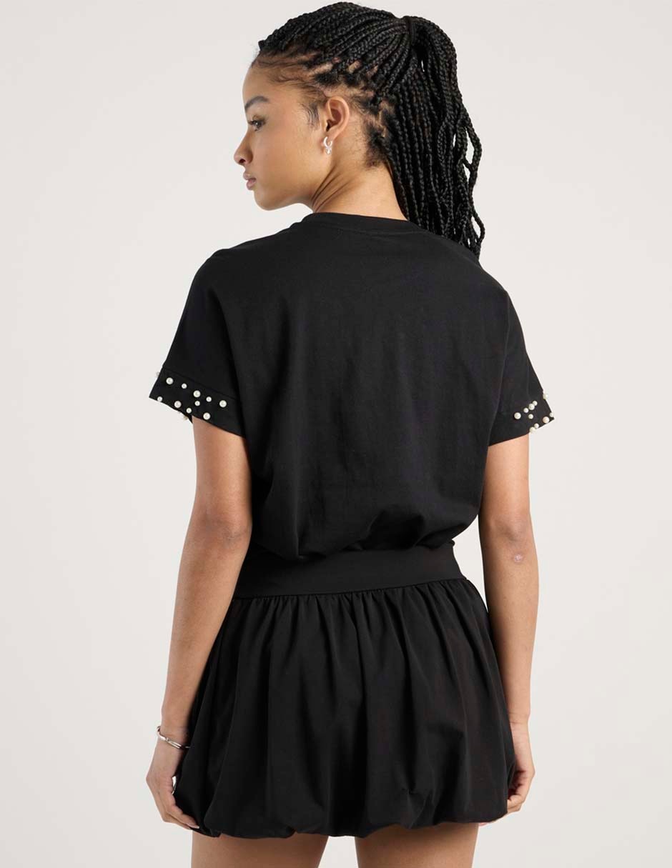 Playera manga corta Only cuello redondo para mujer