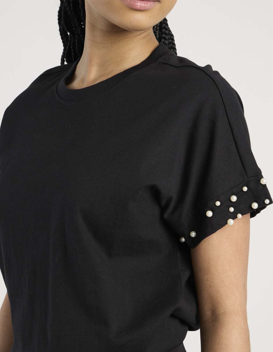 Playera manga corta Only cuello redondo para mujer