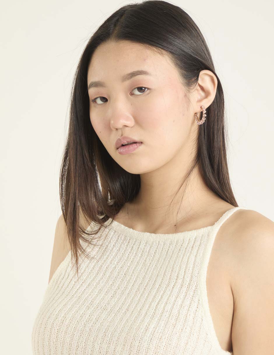 Top Only cuello redondo tirante delgado