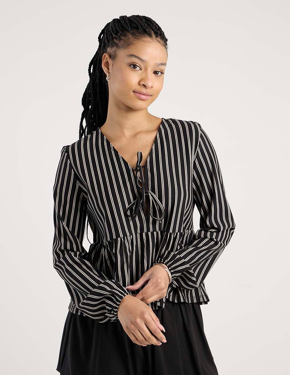 Blusa manga larga para mujer