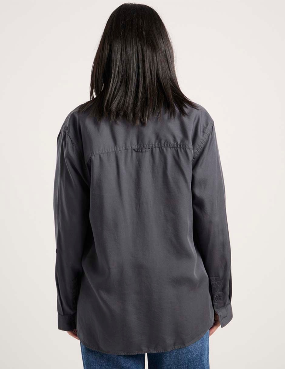 Blusa camisera manga larga para mujer 2