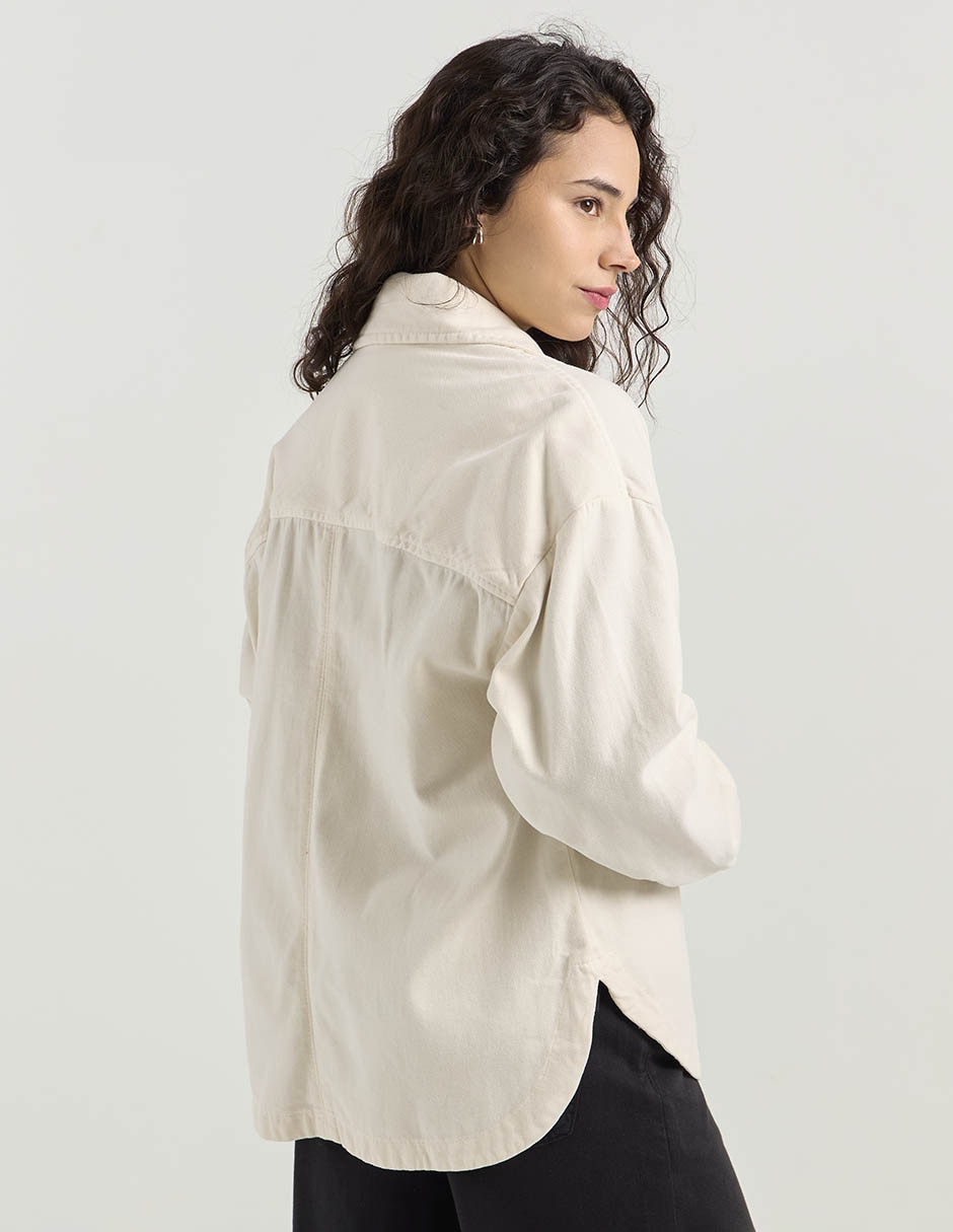 Sobrecamisa manga larga para mujer 2
