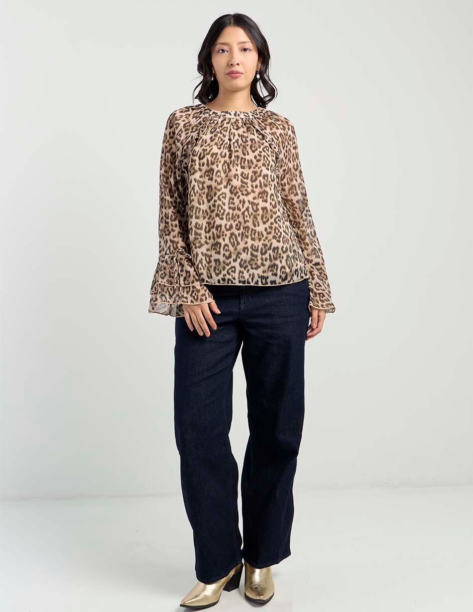 Blusa manga larga para mujer 2