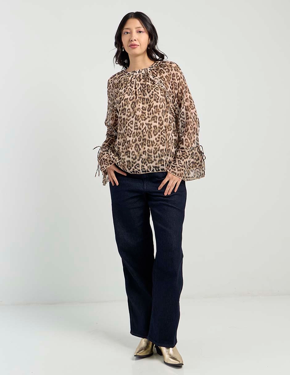 Blusa manga larga para mujer 3