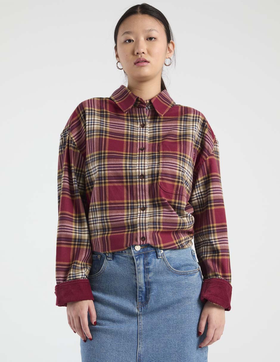 Blusa camisera manga larga para mujer Blusa camisera manga larga para mujer