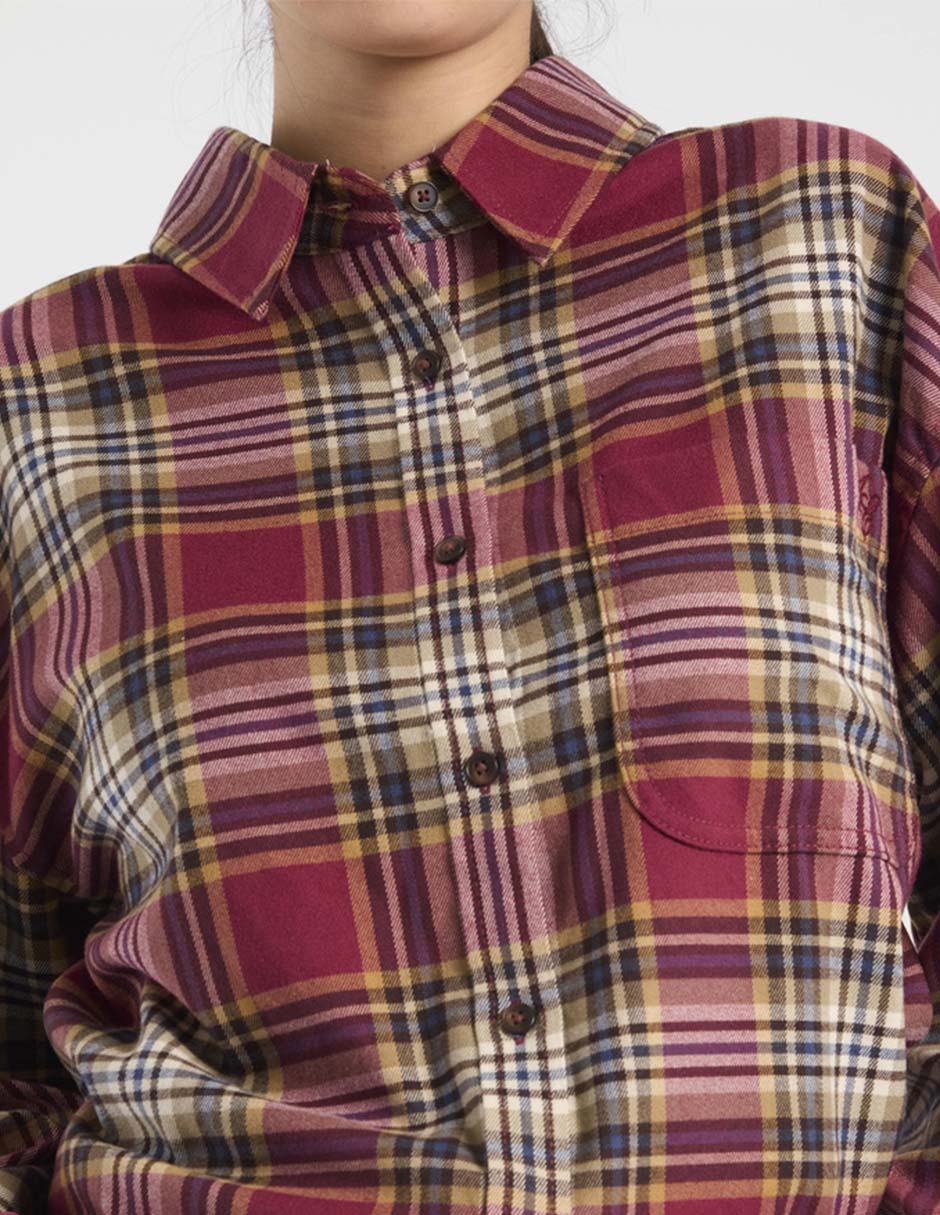 Blusa camisera manga larga para mujer 4