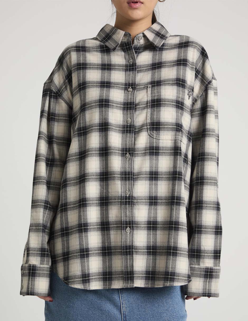 Blusa camisera manga larga para mujer 5
