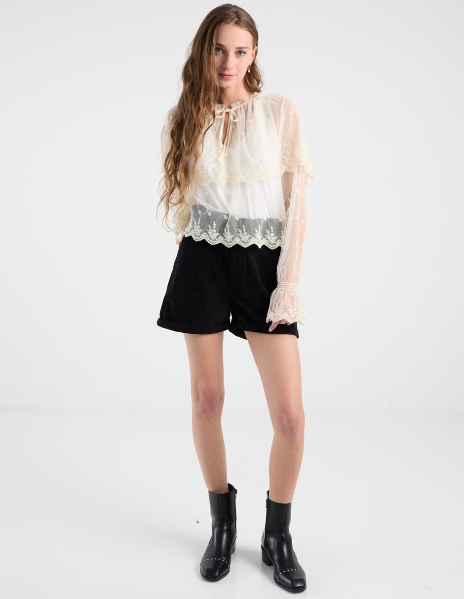 Blusa manga larga para mujer 3