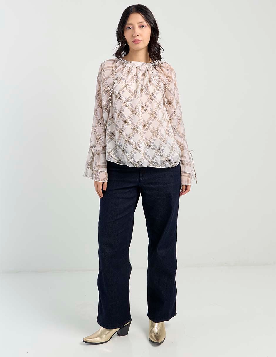 Blusa manga larga para mujer 2