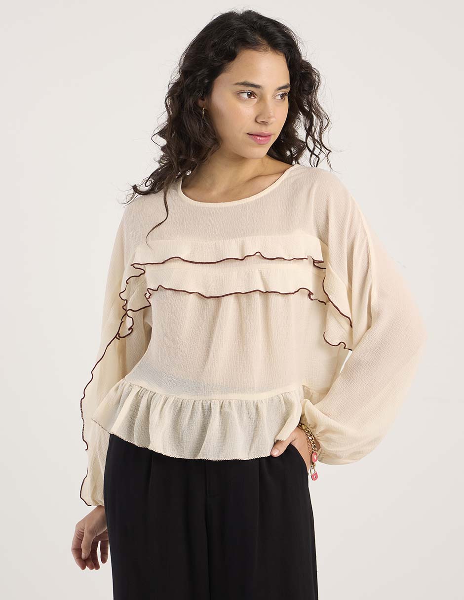 Blusa manga larga para mujer 2