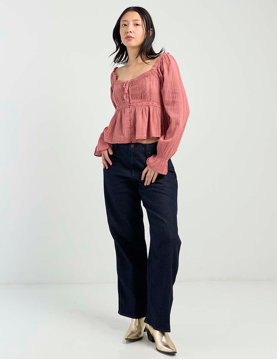 Blusa manga larga para mujer 3