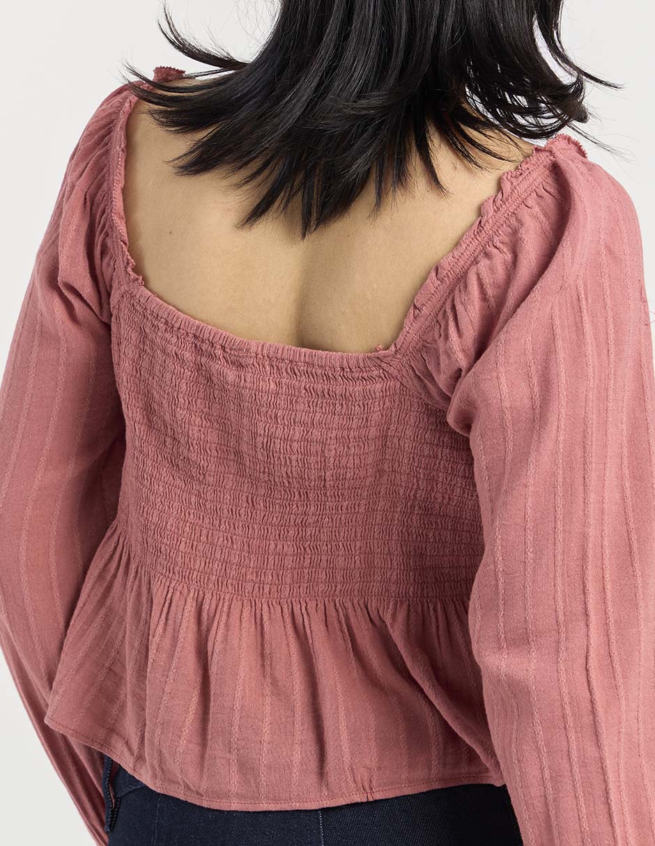 Blusa manga larga para mujer 5