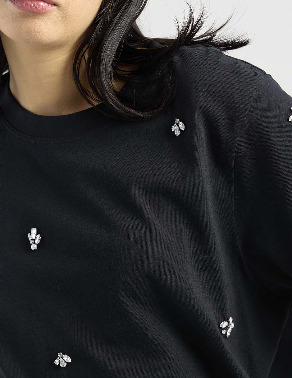 Playera manga corta cuello redondo para mujer 4