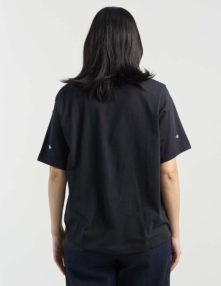 Playera manga corta cuello redondo para mujer 6