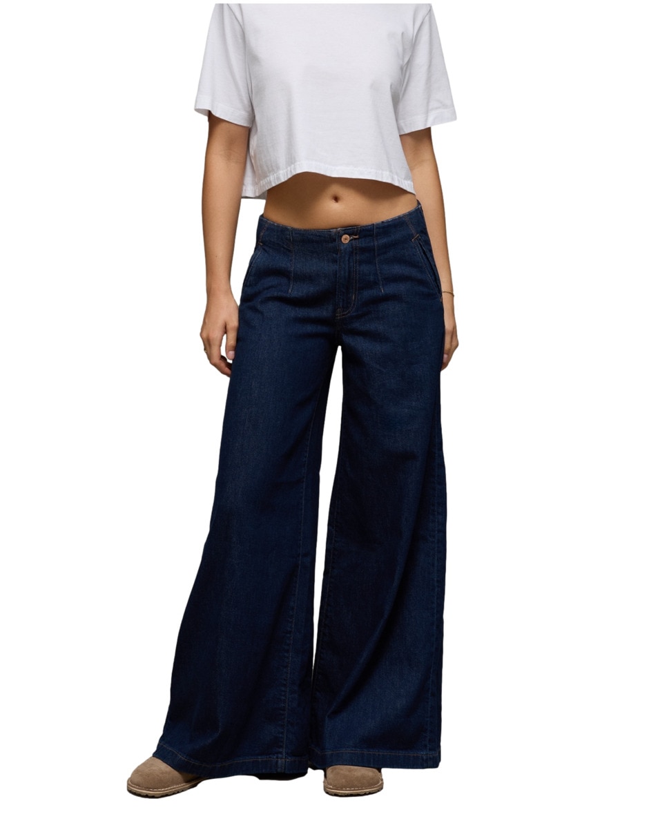 Jeans acampanado baggy Fashion para mujer