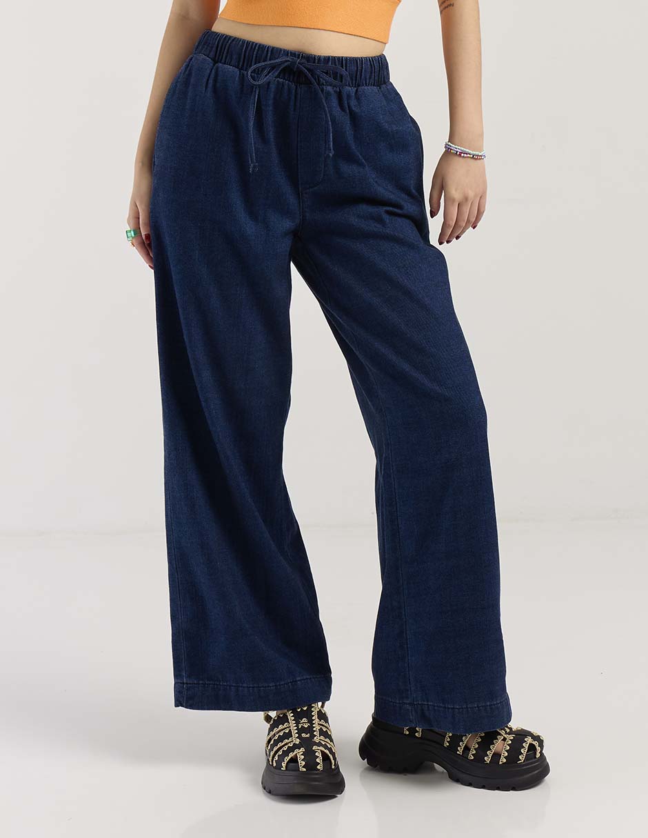 Jeans relaxed wide leg para mujer