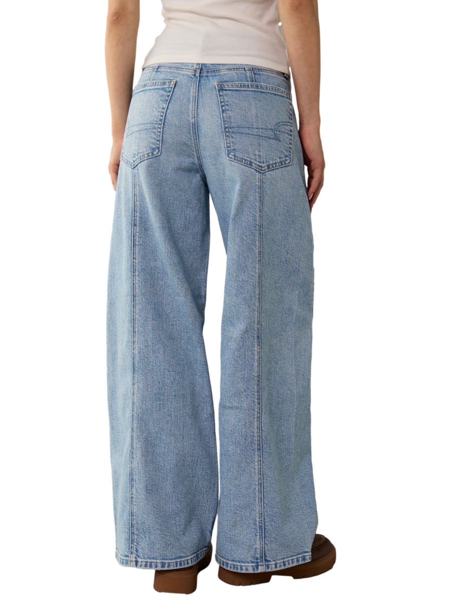 Jeans relaxed wide leg para mujer 2