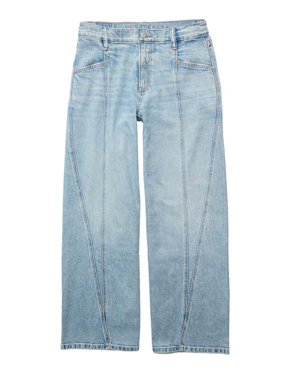 Jeans relaxed wide leg para mujer 3