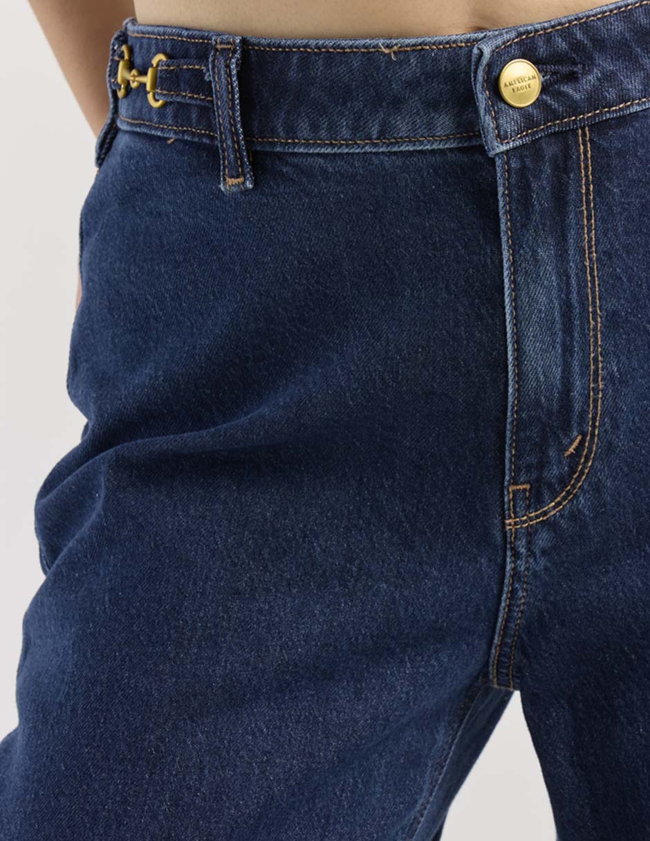 Jeans relaxed wide leg para mujer 4