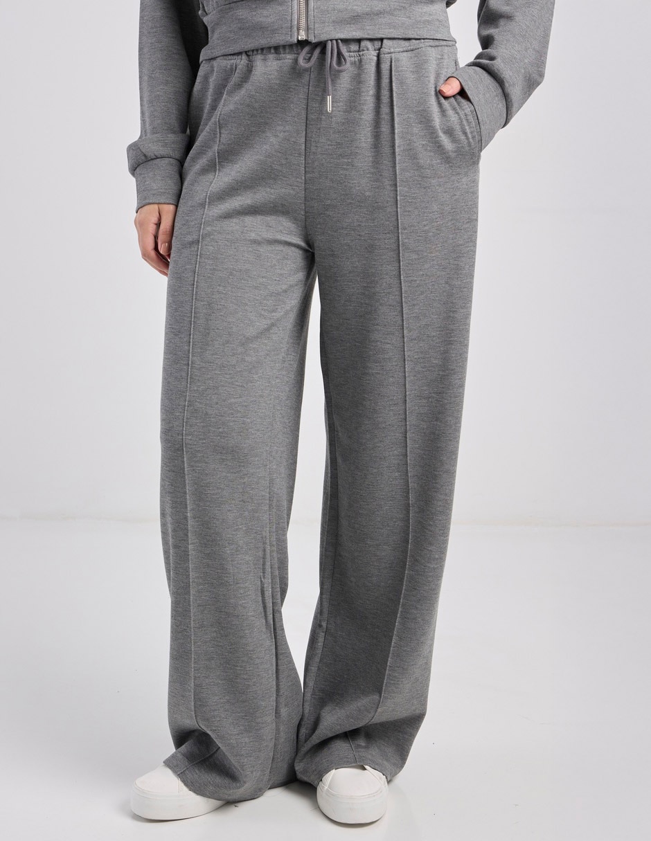 Pants amplio con elástico para mujer