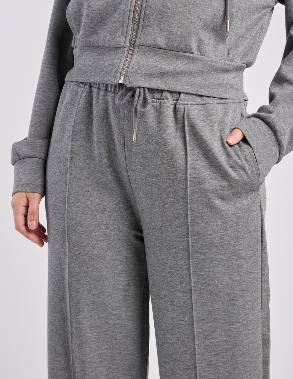 Pants amplio con elástico para mujer 4