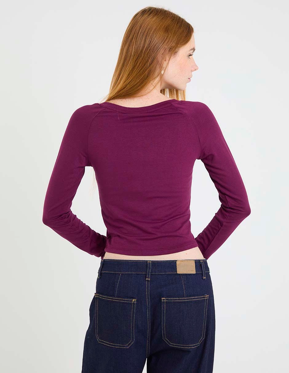 Blusa manga larga para mujer 2