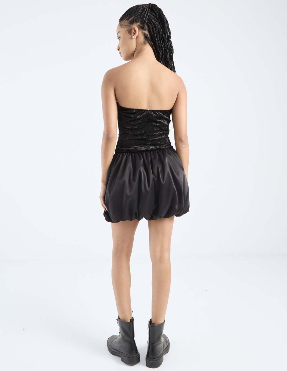 Vestido mini de fiesta espalda abierta 2