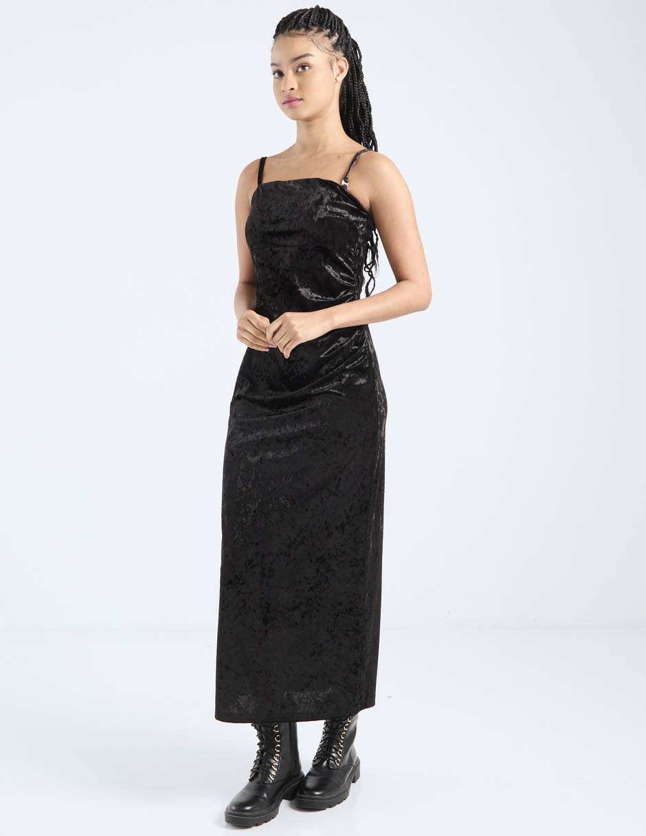 Vestido largo de fiesta escote regular 3
