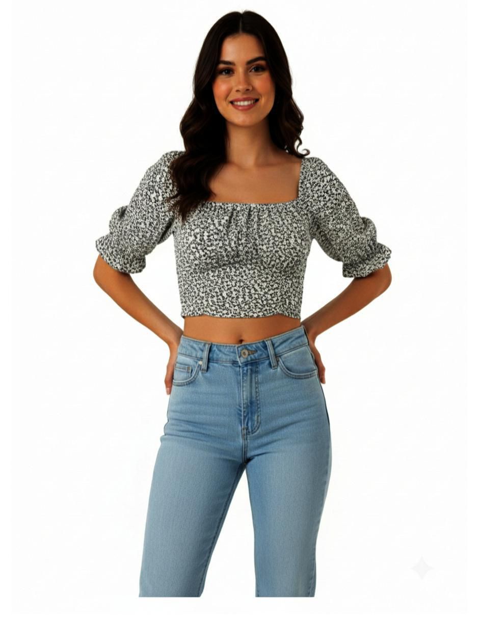 Blusa manga 3/4 para mujer