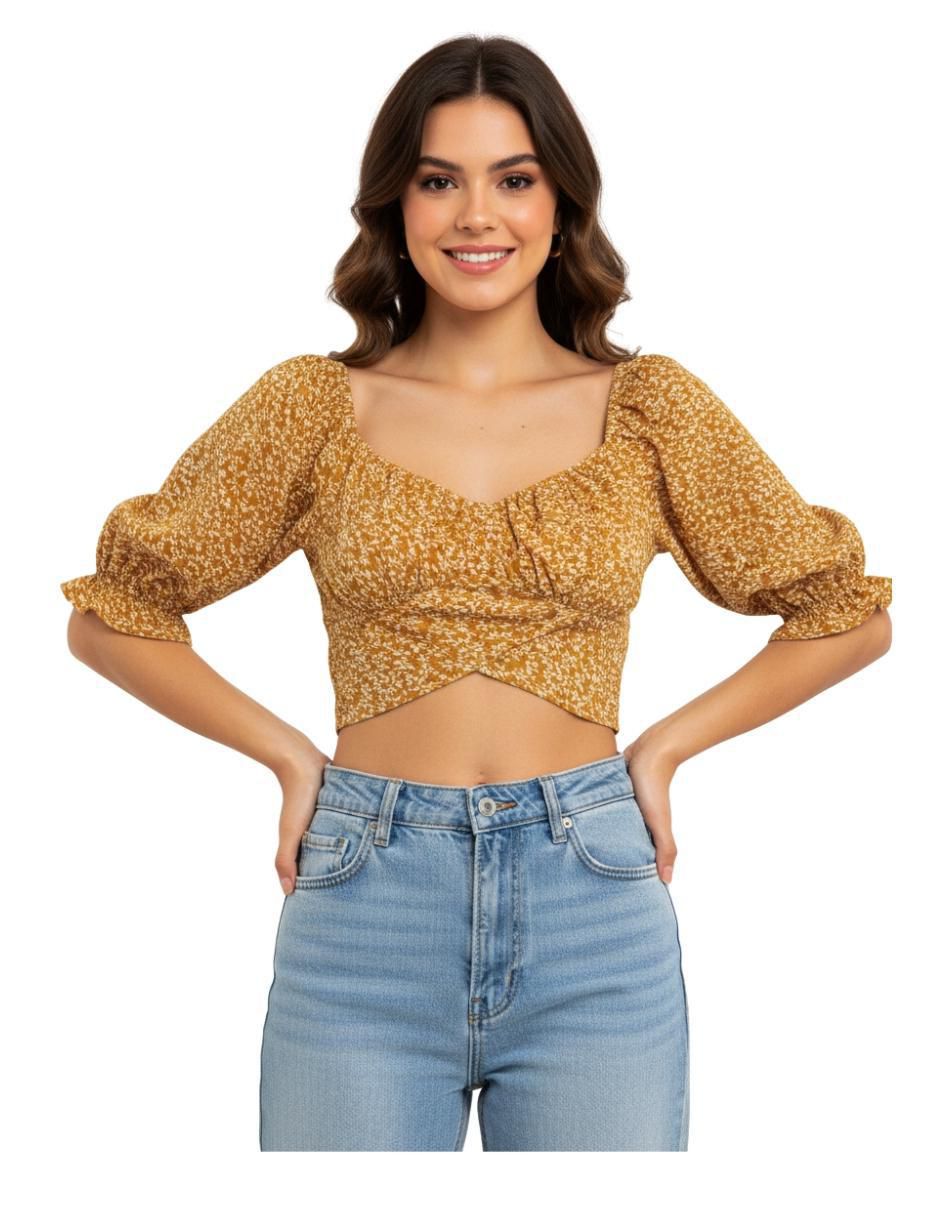Blusa Papermoon manga 3/4 para mujer