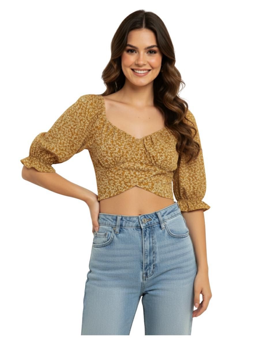 Blusa Papermoon manga 3/4 para mujer