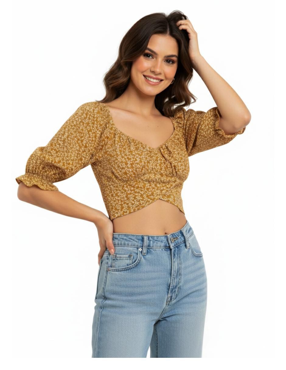 Blusa Papermoon manga 3/4 para mujer