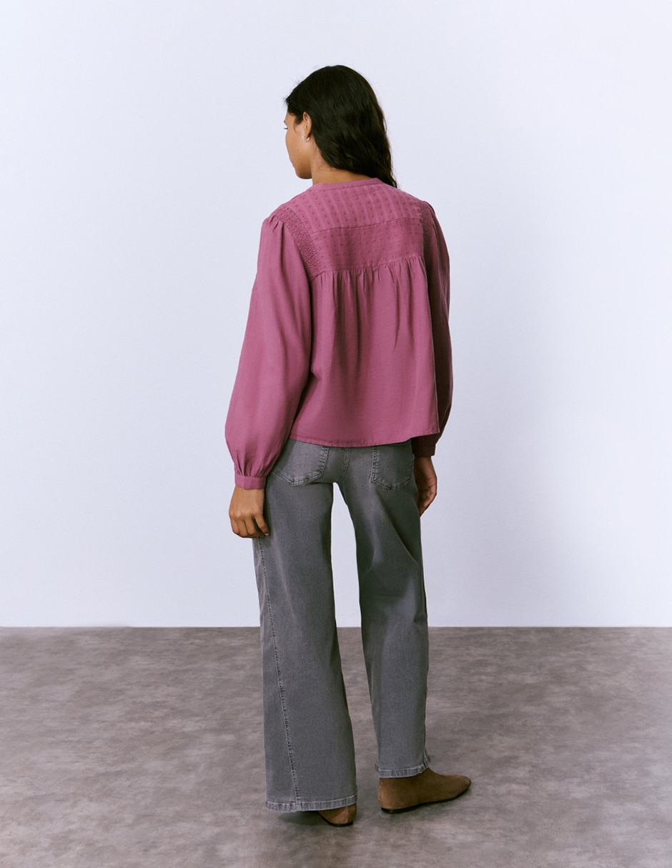 Blusa manga larga para mujer 4