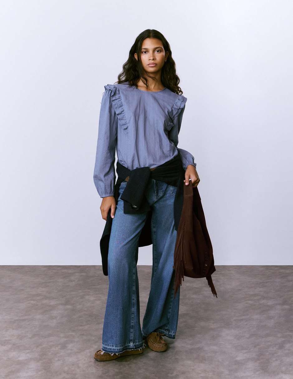 Blusa manga larga para mujer 2