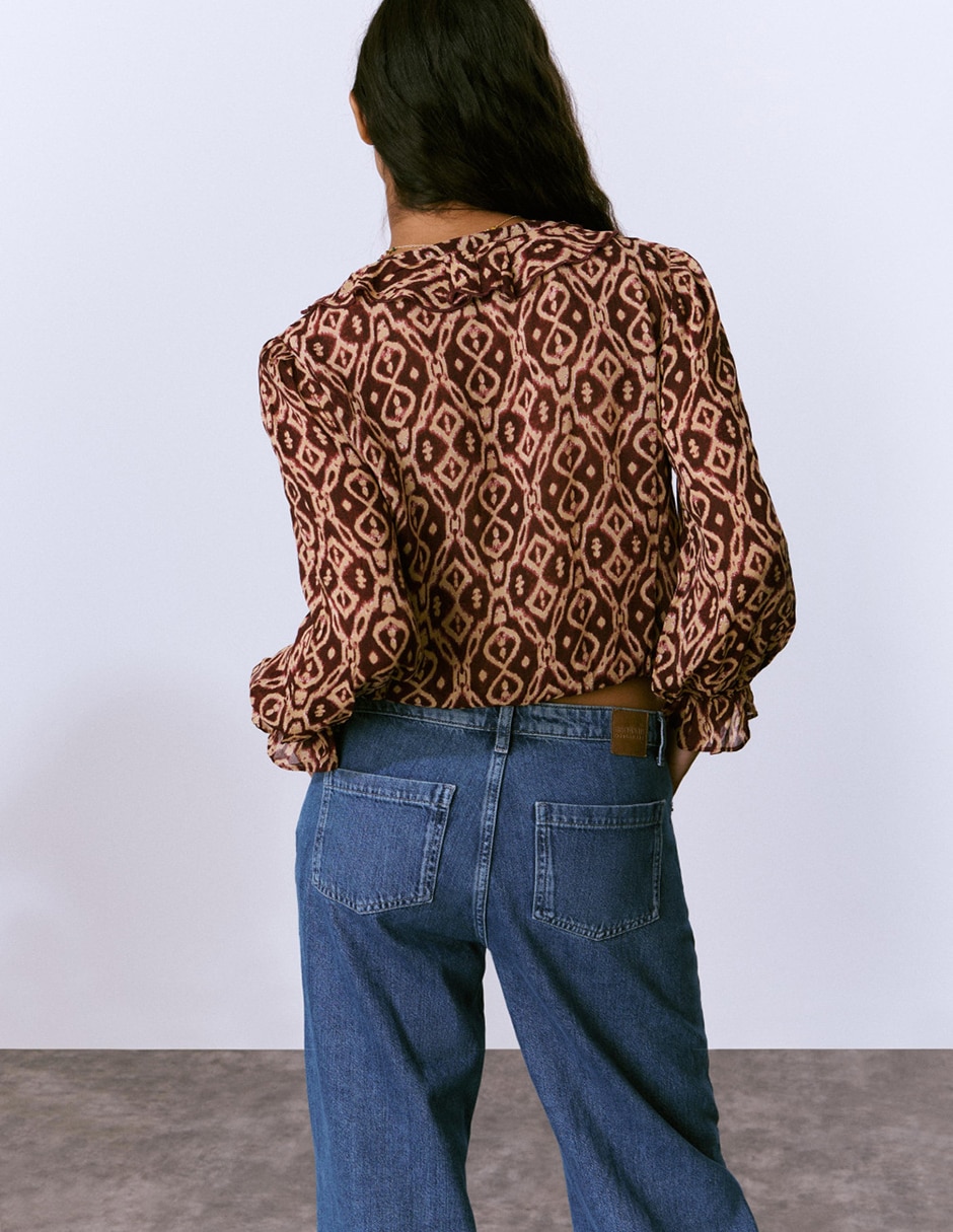 Blusa manga larga para mujer 4