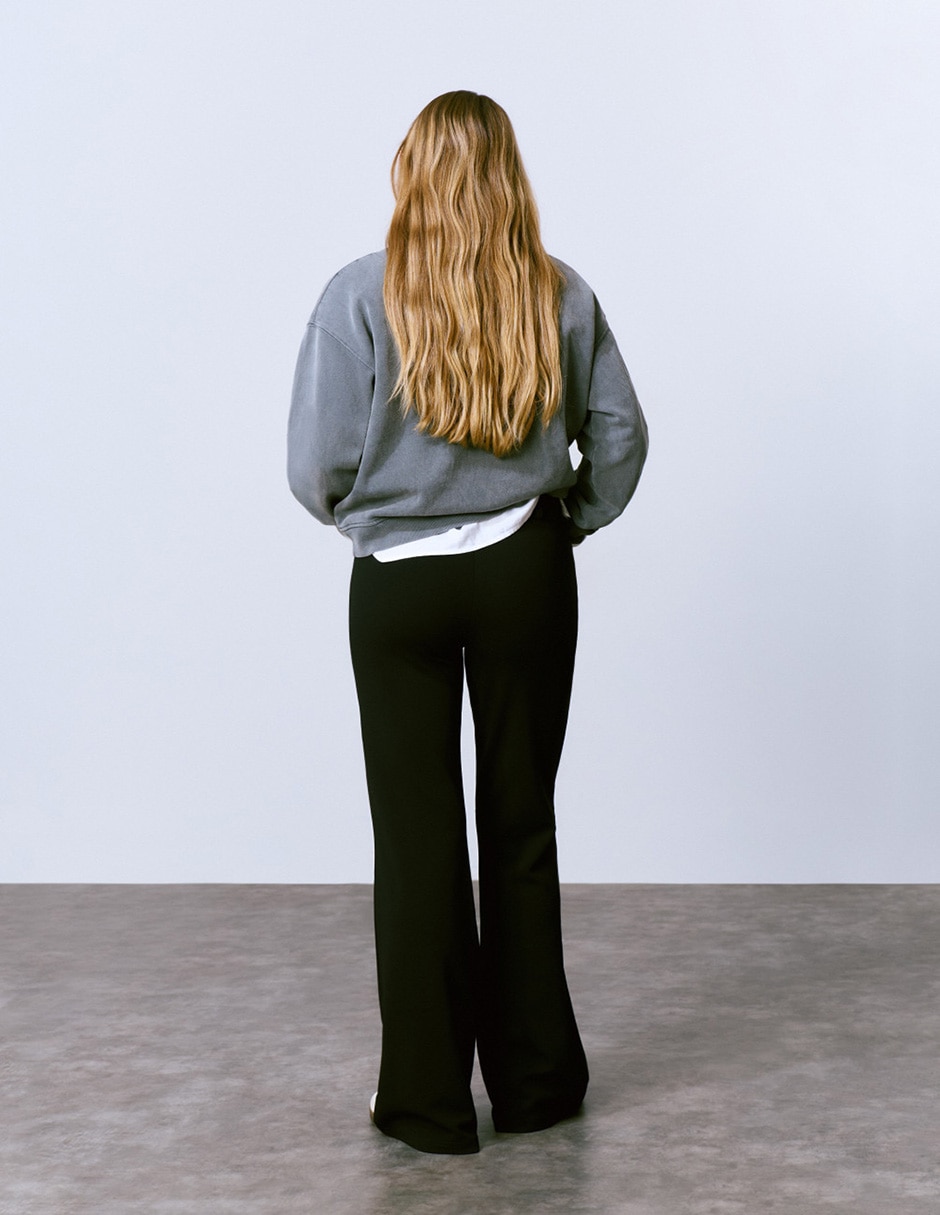 Pantalón de vestir amplio para mujer 4