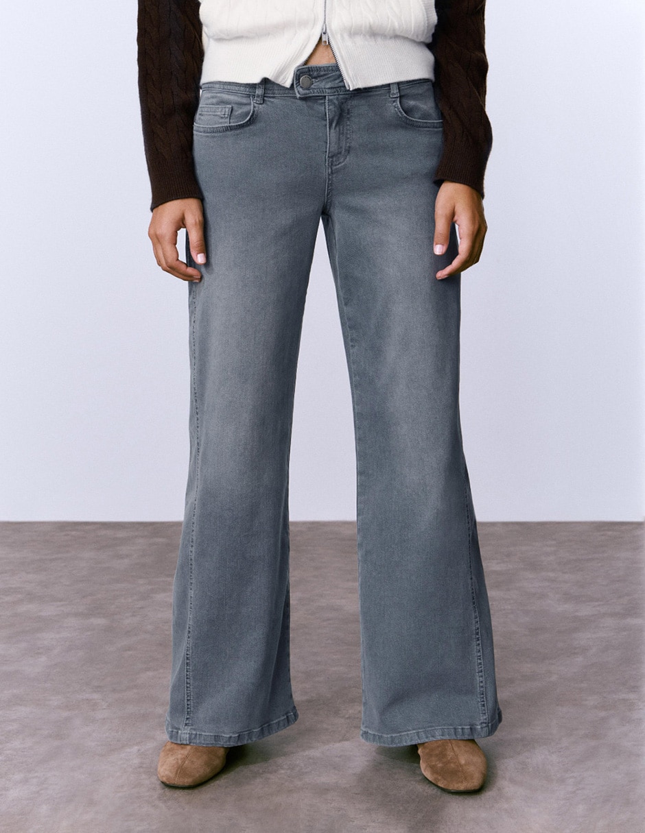 Jeans straight cintura media para mujer Jeans straight cintura media para mujer