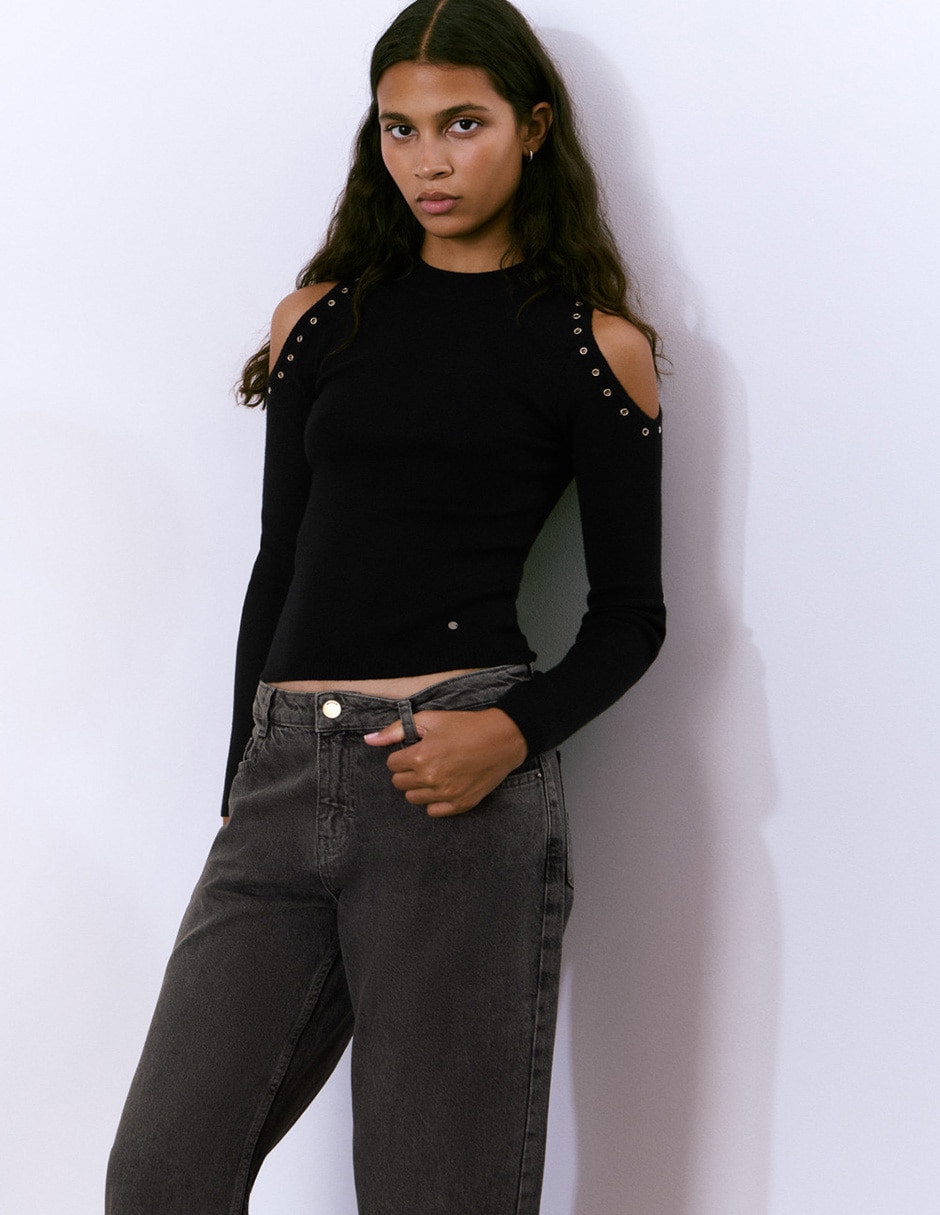 Suéter cuello redondo para mujer 3