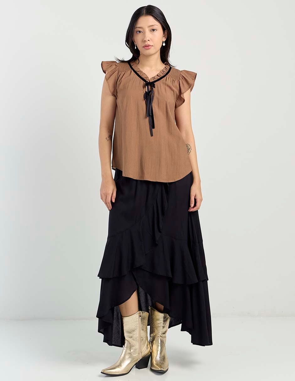 Blusa manga corta para mujer 2